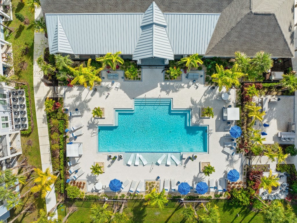Drone Pool View at Mason Stuart, Florida