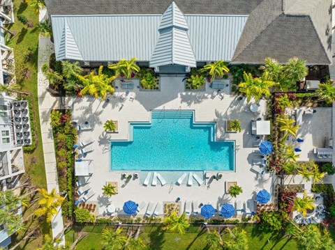 Drone Pool View at Mason Stuart, Florida