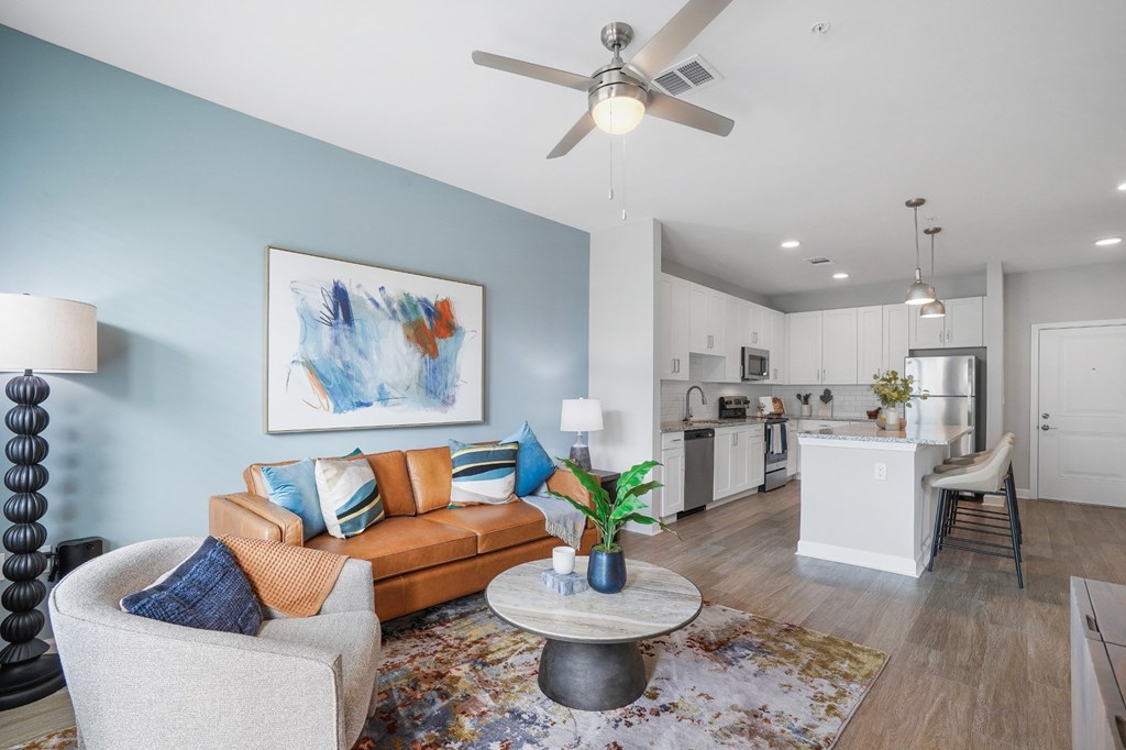 Living Room Couch at Mason Stuart, Stuart, FL