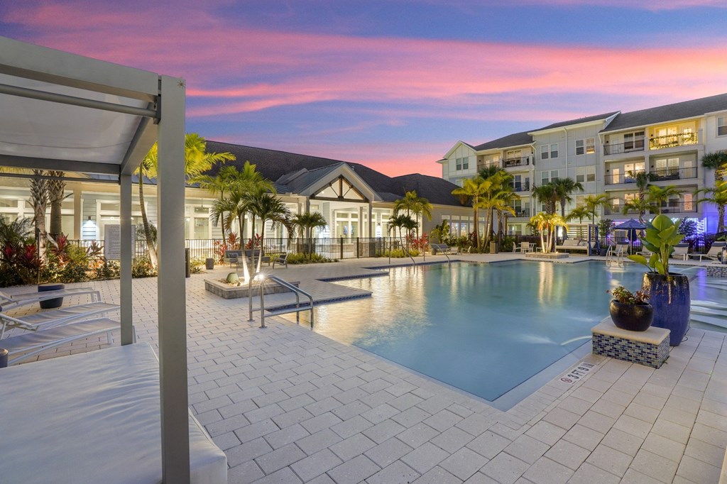 Pool At Sunset at Mason Stuart, Stuart