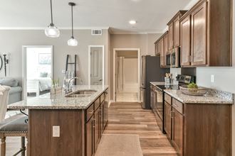 Model kitchen at Meridian Park in Collierville, TN 38017