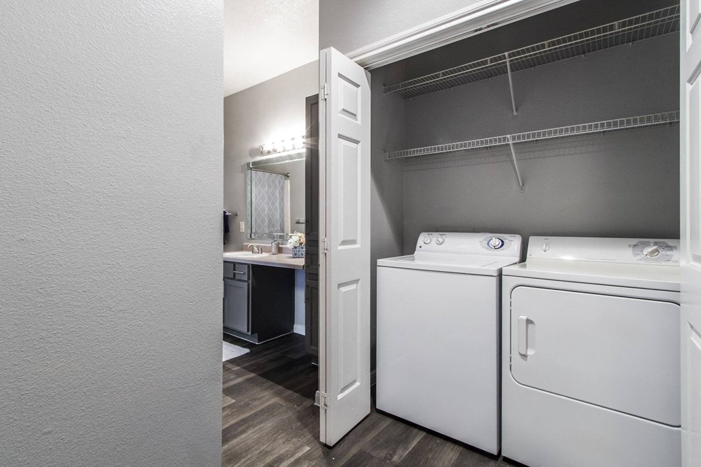 laundry room at The Moorings, League City, Texas