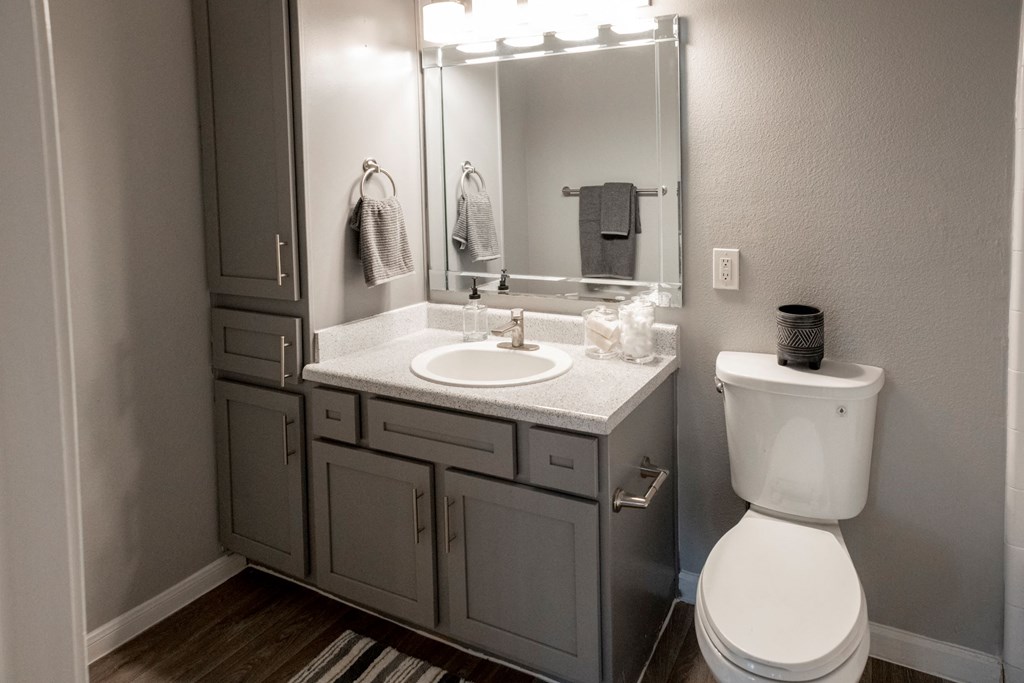 Renovated Bathroom at The Moorings, League City, Texas