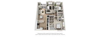 3 bed 2 bath at Henley at Mirror Lake Apartments, Georgia, 30180