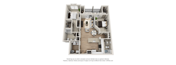 2 bed 2 bath C at Henley at Mirror Lake Apartments, Villa Rica
