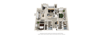 2 bed 2 bath D at Henley at Mirror Lake Apartments, Georgia