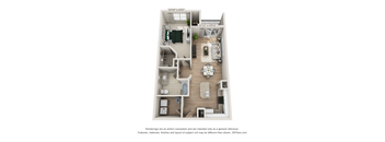 1 bed 1 bath B at Henley at Mirror Lake Apartments, Villa Rica, GA, 30180