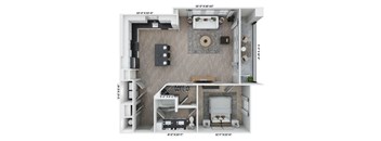 A2 Floor Plan at Livano Norfolk, Norfolk, 23502