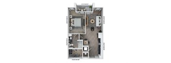 A6 Floor Plan at Livano Norfolk, Norfolk, Virginia