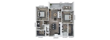 B1.1 Floor Plan at Livano Norfolk, Norfolk, 23502