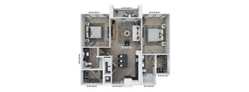 B1 Floor Plan at Livano Norfolk, Norfolk, 23502