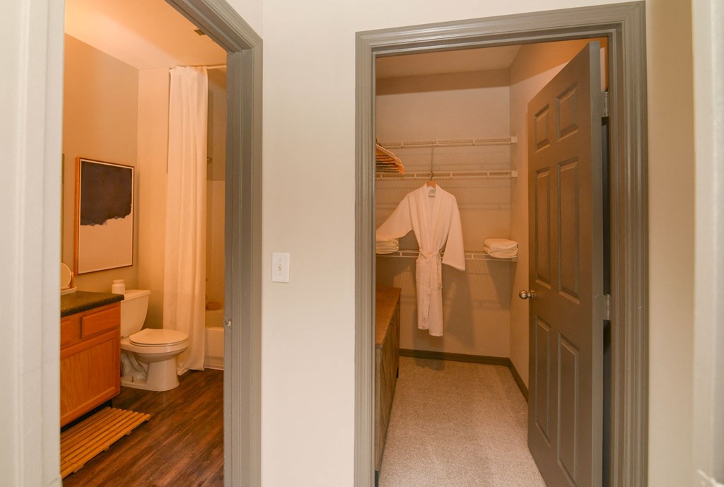 Bathroom and Closet   at Parc 1346 Apartments, Chattanooga, 37421