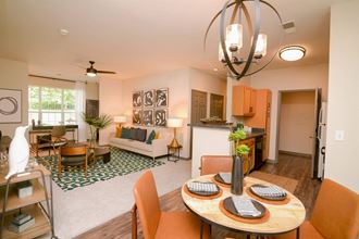 Dining and living room  at Parc 1346 Apartments, Chattanooga, 37421