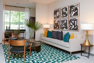 Model Living room area at Parc 1346 Apartments, Chattanooga, 37421 - Photo Gallery 5