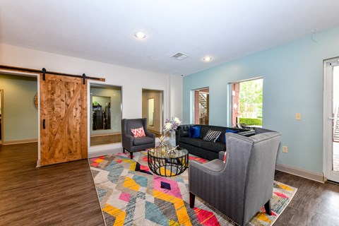 Modern Living Area at Park at Forest Hill, Memphis, TN