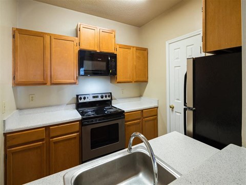 Stainless Steel Sink With Faucet at Park Summit Apartments, Decatur