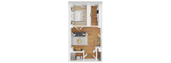 A1 Floor Plan at Parkview Apartments, Memphis, TN 38104
