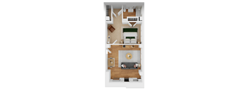 A2 Floor Plan at Parkview Apartments, Memphis, 38104