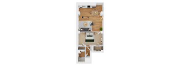 A3 Floor Plan at Parkview Apartments, Memphis, TN
