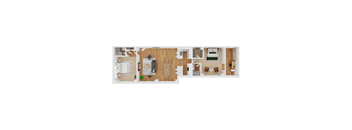B2 Floor Plan at Parkview Apartments, Memphis