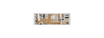 B5 Floor Plan at Parkview Apartments, Memphis, 38104