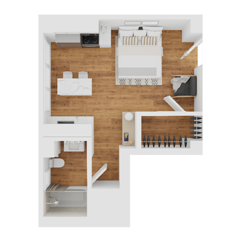 E2 Floor Plan at Parkview Apartments, Memphis, TN