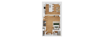 S2 Floor Plan at Parkview Apartments, Tennessee, 38104