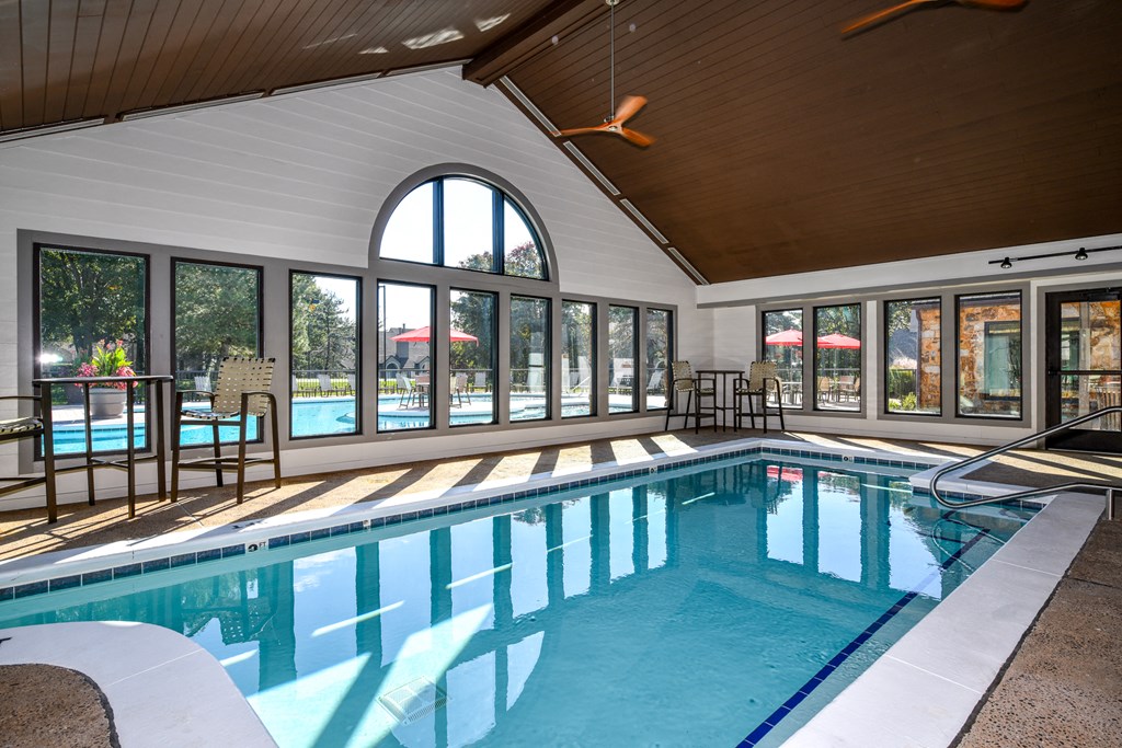 Indoor swimming at Pointe Royal Townhome Apartments, Overland Park, KS 66213