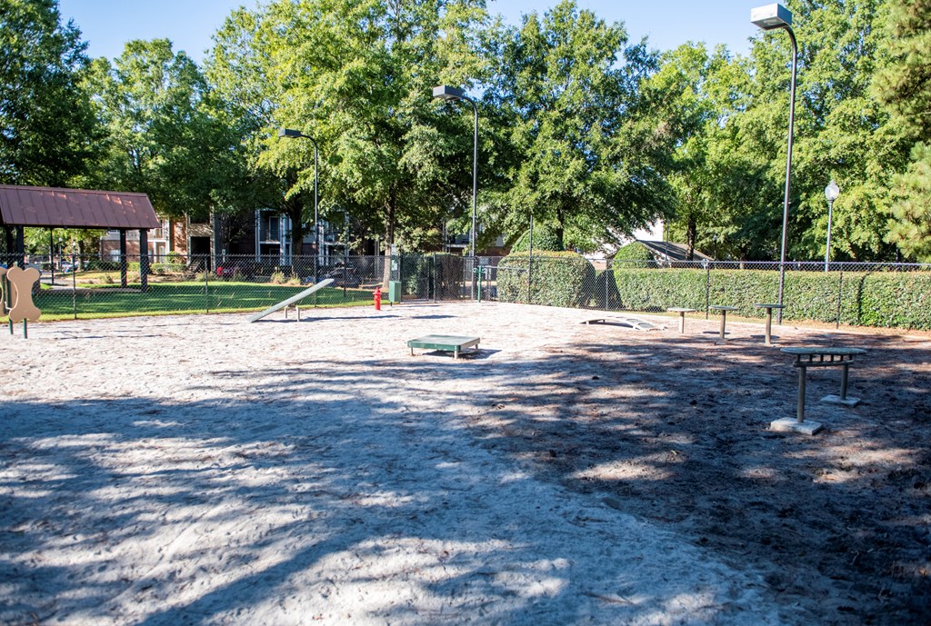 Large Dog Park with Agility Equipment at Polos at Hudson Corners Apartments, South Carolina 29650