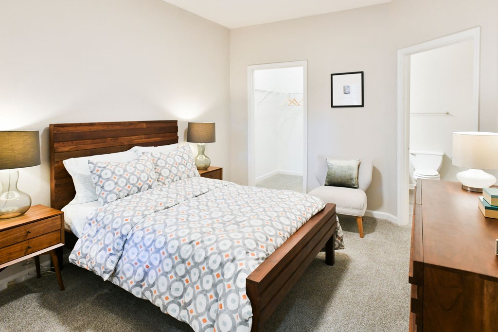 Spacious Bedroom with Attached and Closet at Polos at Hudson Corners Apartments, South Carolina 29650