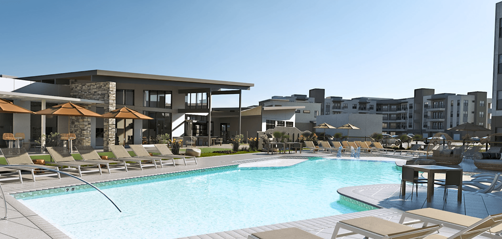 a rendering of a swimming pool at a hotel at Livano Avondale, Arizona