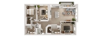 C1 Floor Plan at Livano Prosper, Prosper, 75078