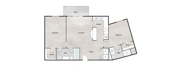 I Floor Plan at The Retreat at Steeplechase, Houston, Texas