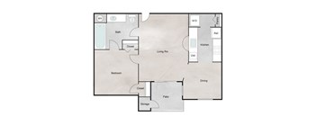 B Floor Plan at The Retreat at Steeplechase, Houston, Texas