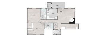 N Floor Plan at The Retreat at Steeplechase, Houston, TX, 77065