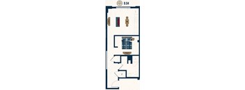 B.04 Floor Plan at Conwood Flats, Tennessee