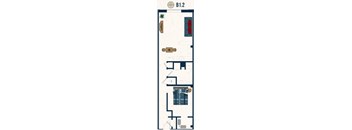 B1.2 Floor Plan at Conwood Flats, Memphis, TN, 38107