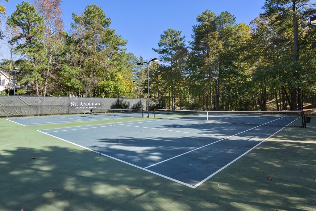 Tennis Court located at St. Andrews Apartments in Johns Creek, GA 30022