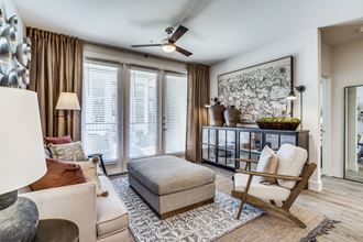 Model den Station at Old Town Apartments in Lewisville, TX 75075
