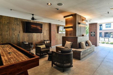 Pool Room at Station at Old Town, Lewisville, Texas