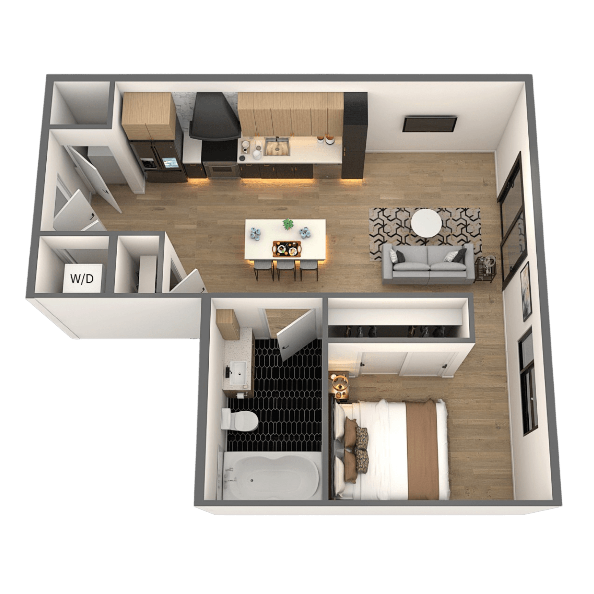 Strawberry Fields Floor Plan at Chelsea Apartments, Missouri, 63112