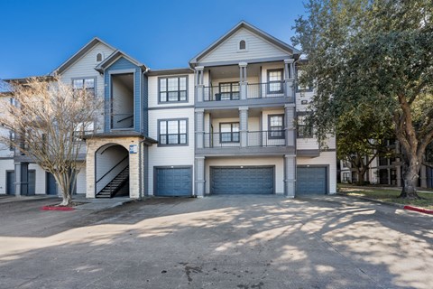 Building Exterior Garages at The Ambrose, Texas