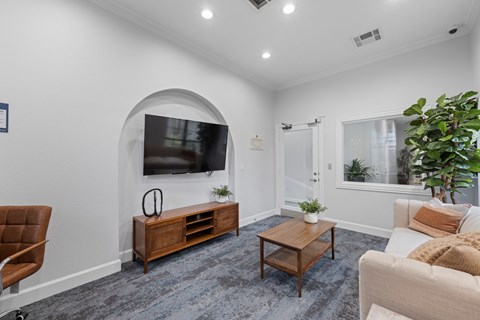 Business Lounge Couch at The Ambrose, Houston, Texas