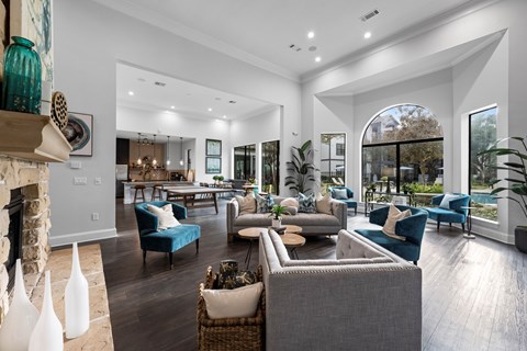 Clubhouse Interior at The Ambrose, Texas