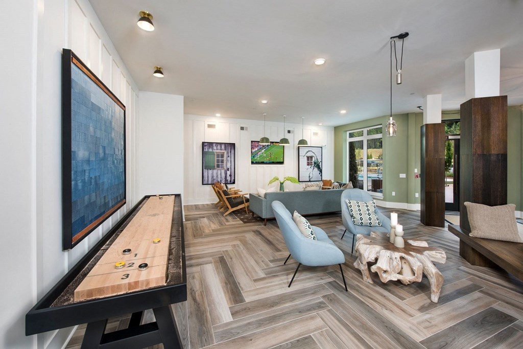 Gaming area at The Barrett, Marietta