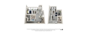 1F -Live Work Floor Plan at The Baxly, Georgia