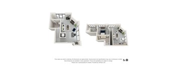 1G -Live Work Floor Plan at The Baxly, Georgia, 31401