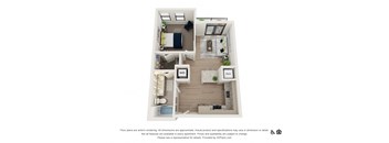 1N Floor Plan at The Baxly, Georgia