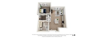 1Y Floor Plan at The Baxly, Savannah, GA