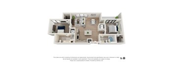 2E Floor Plan at The Baxly, Savannah, Georgia